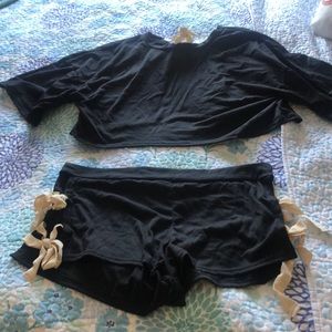 Two piece shirt and short